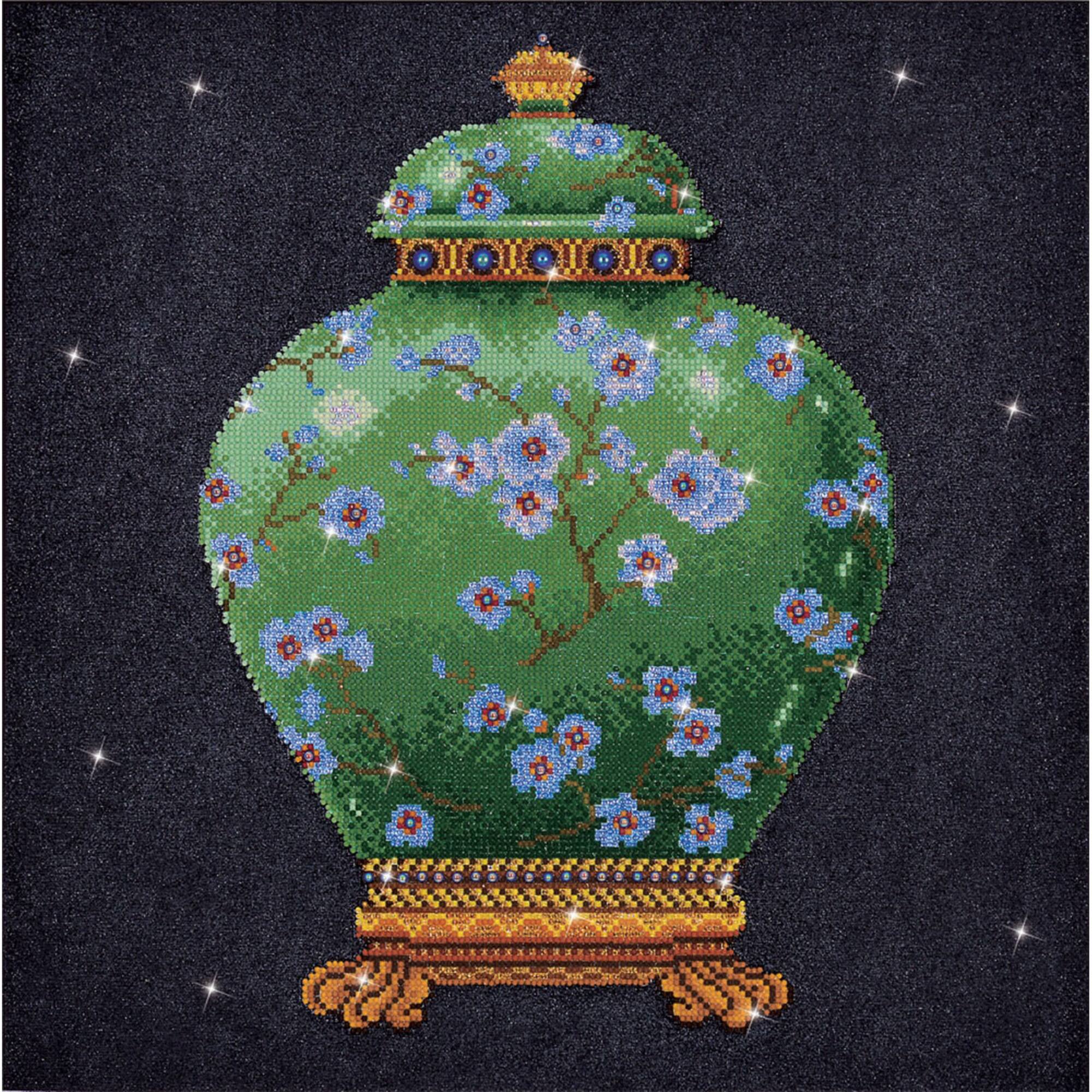 Diamond Dotz® Green Vase Diamond Painting Kit